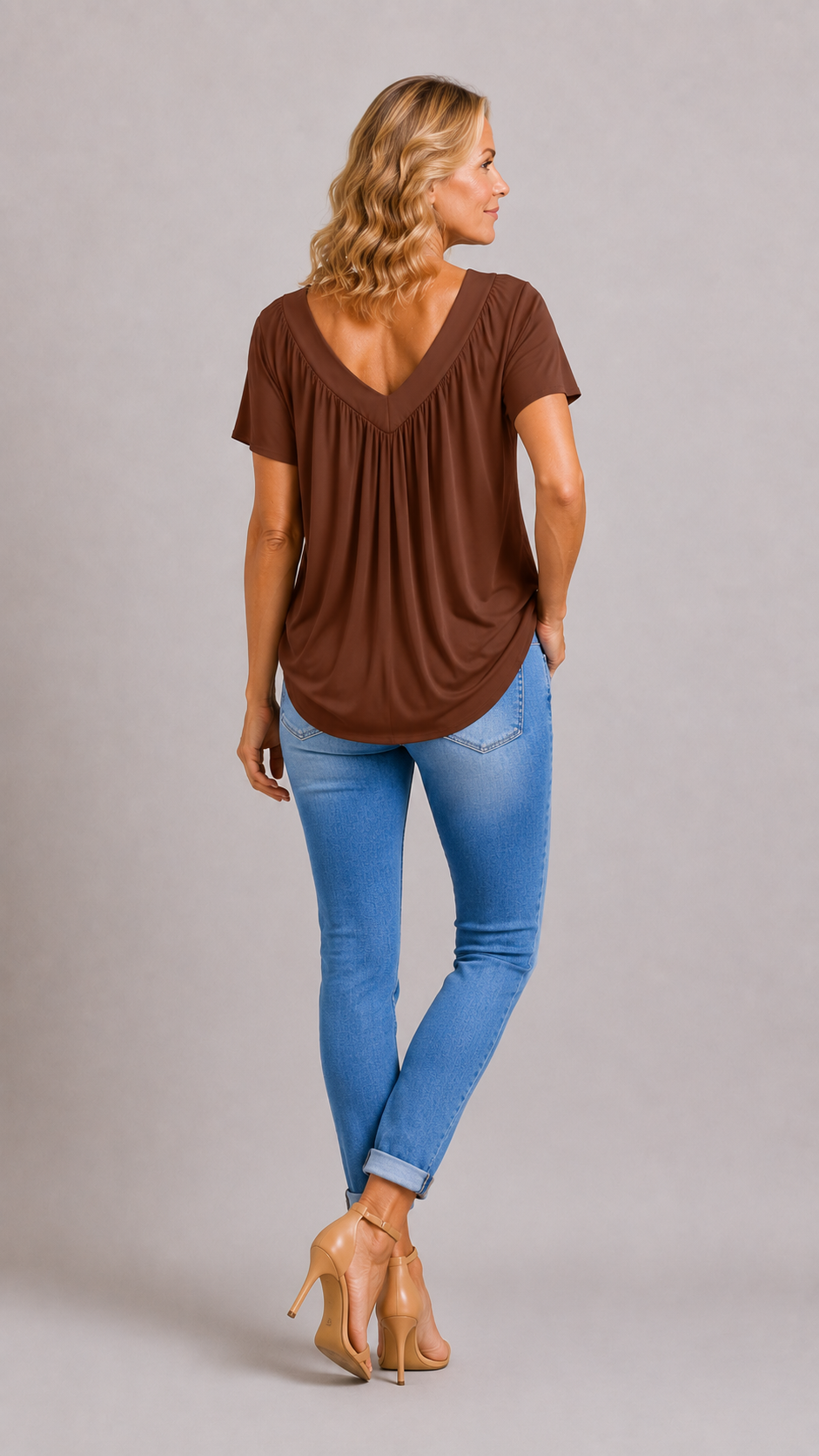 KENNEDY | Top Casual Col en V