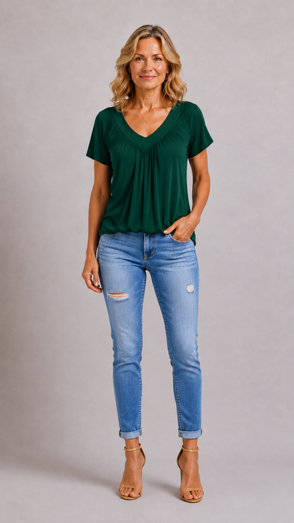 KENNEDY | Top Casual Col en V