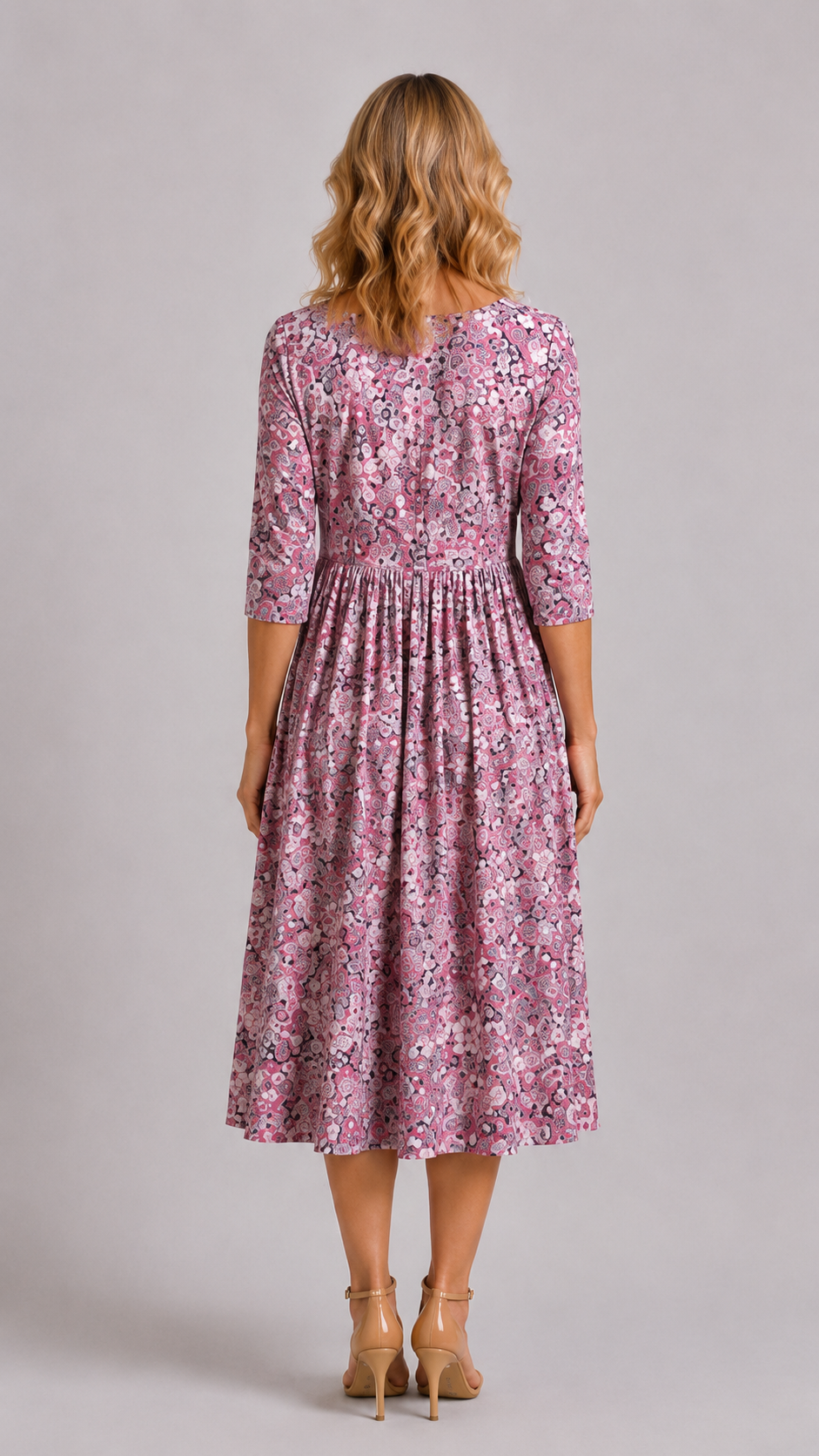 Evelyn | Robe Midi Gracieuse avec Poches