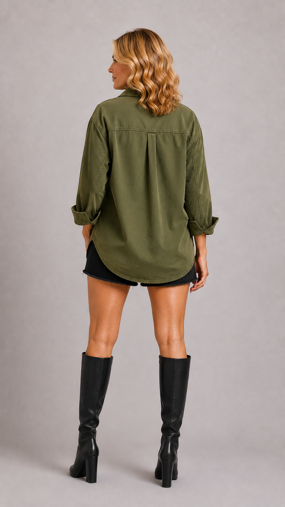 Emilia | Top Tunique en Jean Col en V Chic