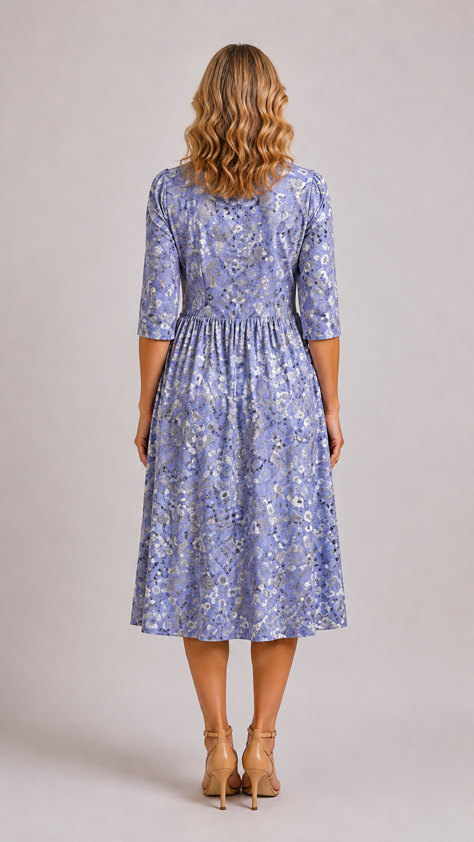 Evelyn | Robe Midi Gracieuse avec Poches