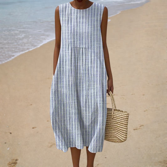 Margaux | Robe Rayée Balnéaire