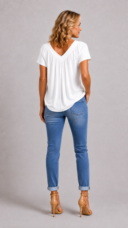 KENNEDY | Top Casual Col en V