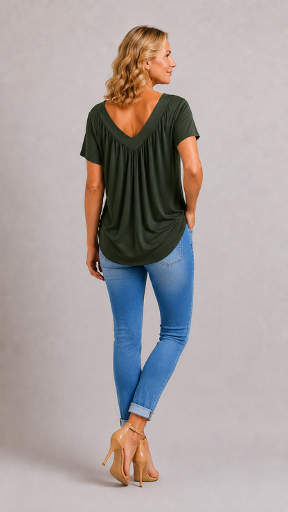 KENNEDY | Top Casual Col en V
