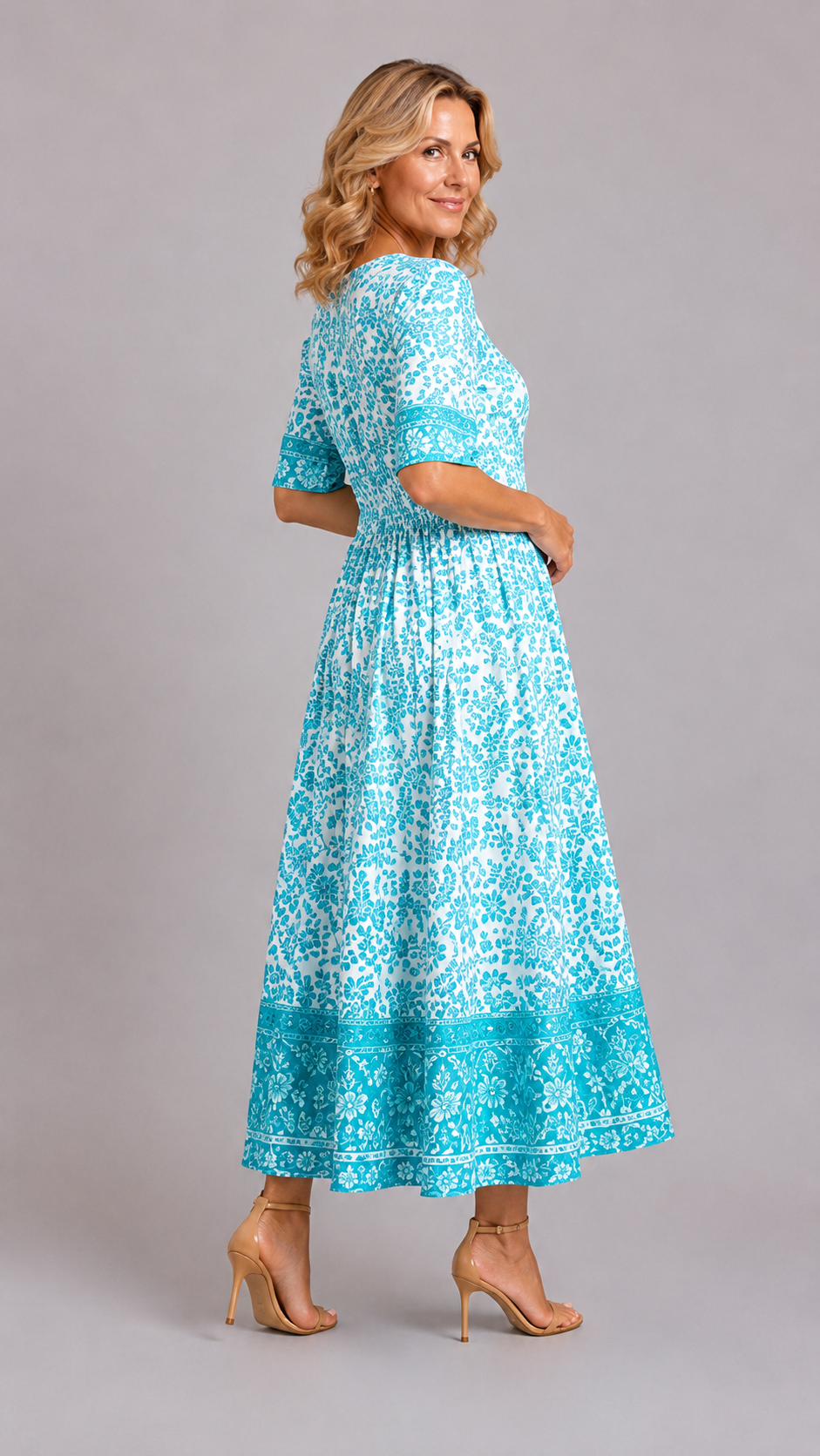 Ellie | Robe Florale Col en V Gracieuse