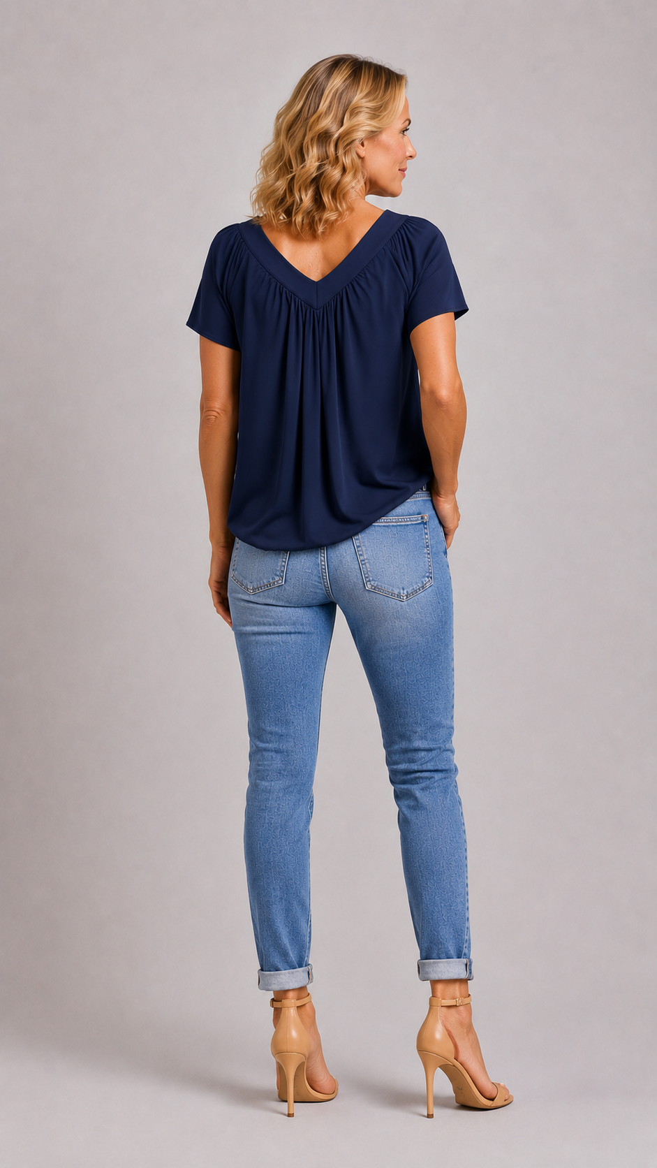 KENNEDY | Top Casual Col en V