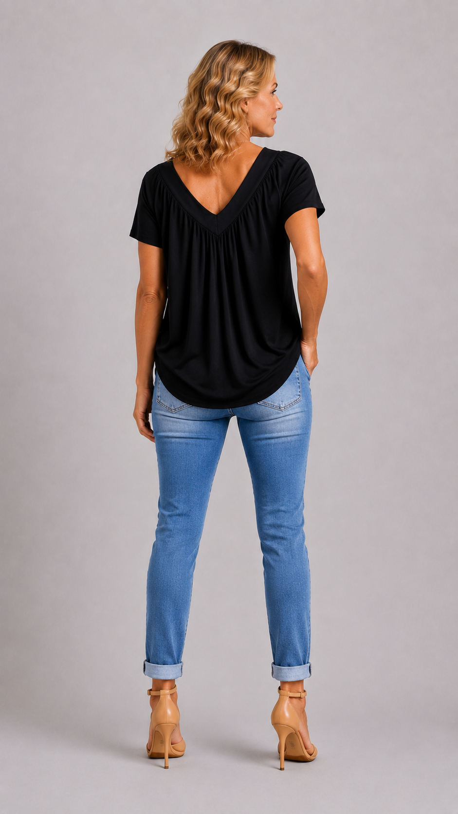 KENNEDY | Top Casual Col en V