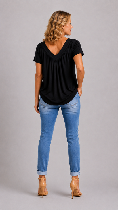 KENNEDY | Top Casual Col en V