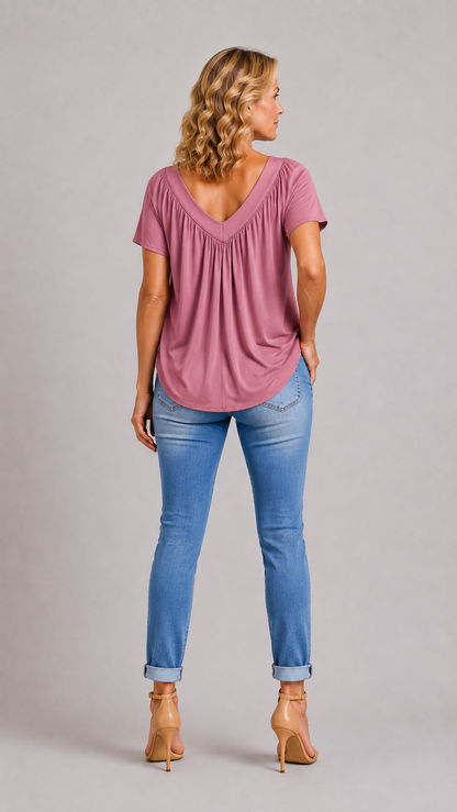 KENNEDY | Top Casual Col en V