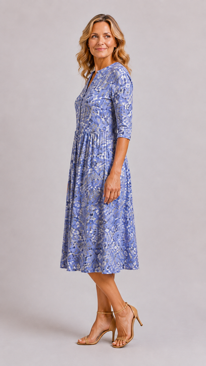 Evelyn | Robe Midi Gracieuse avec Poches