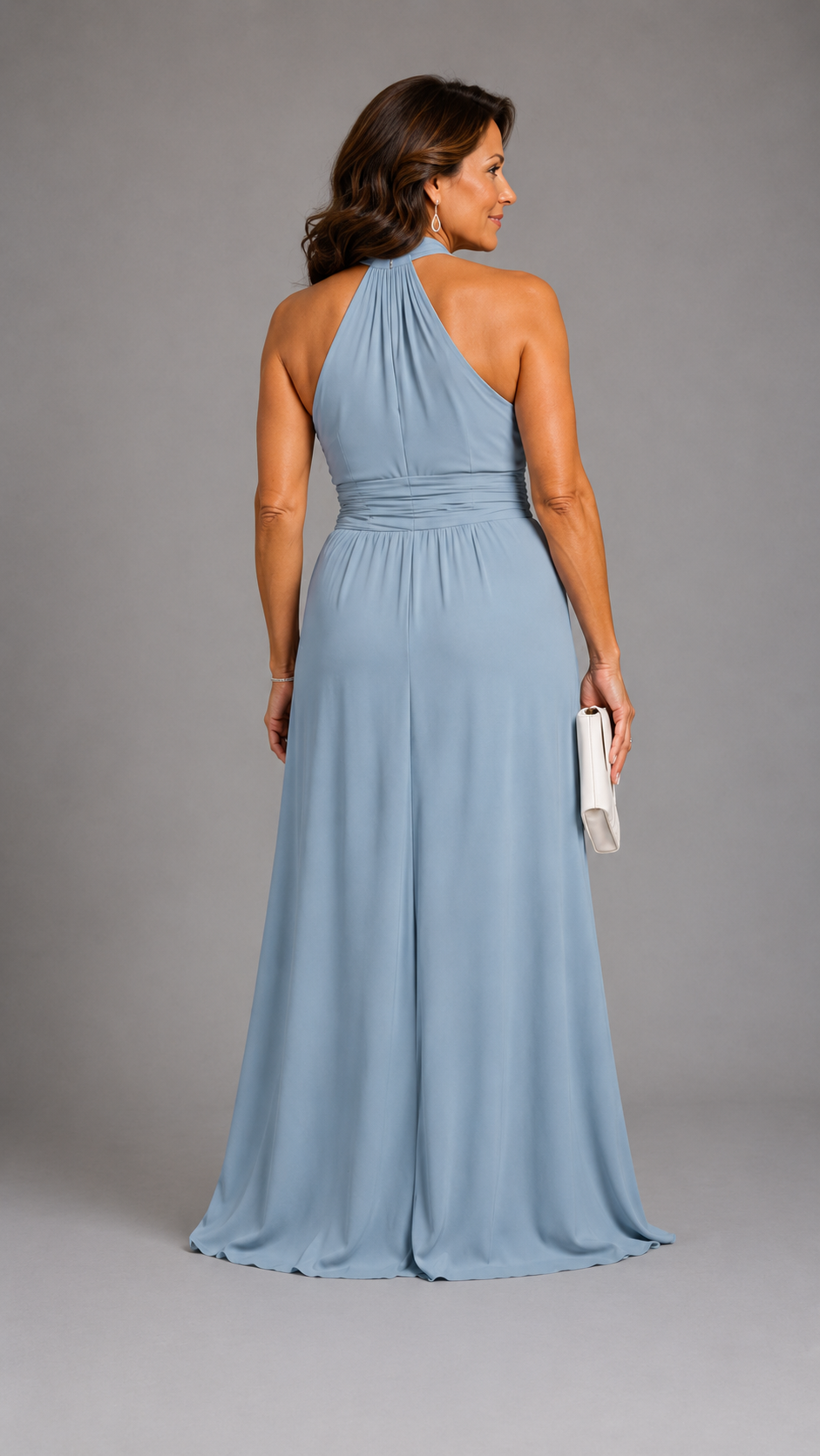 Vaelora | Elegant Cross-Halter Midi Dress